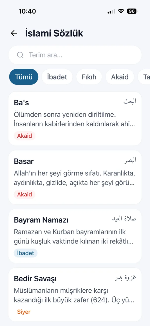 İslami sözlük